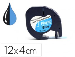 Cinta Q-Connect 12mm. x 4m. azul para Dymo Letratag